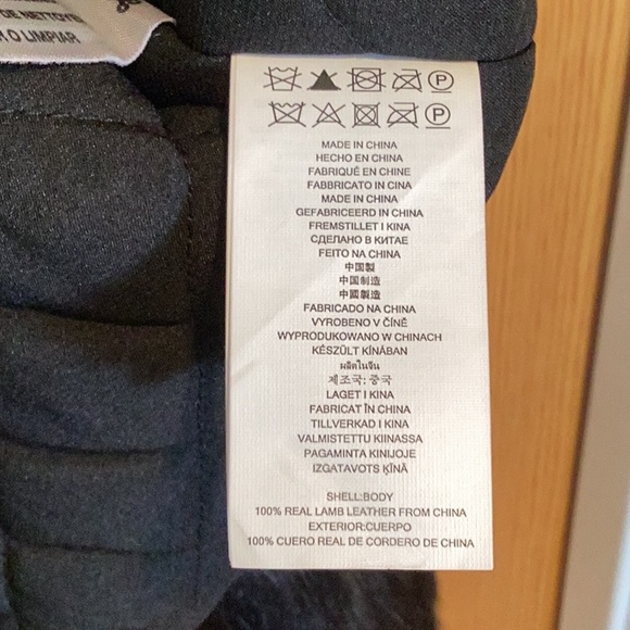 Michael Kors Leather Jacket with Furry Sleeves - Picture 10 of 10